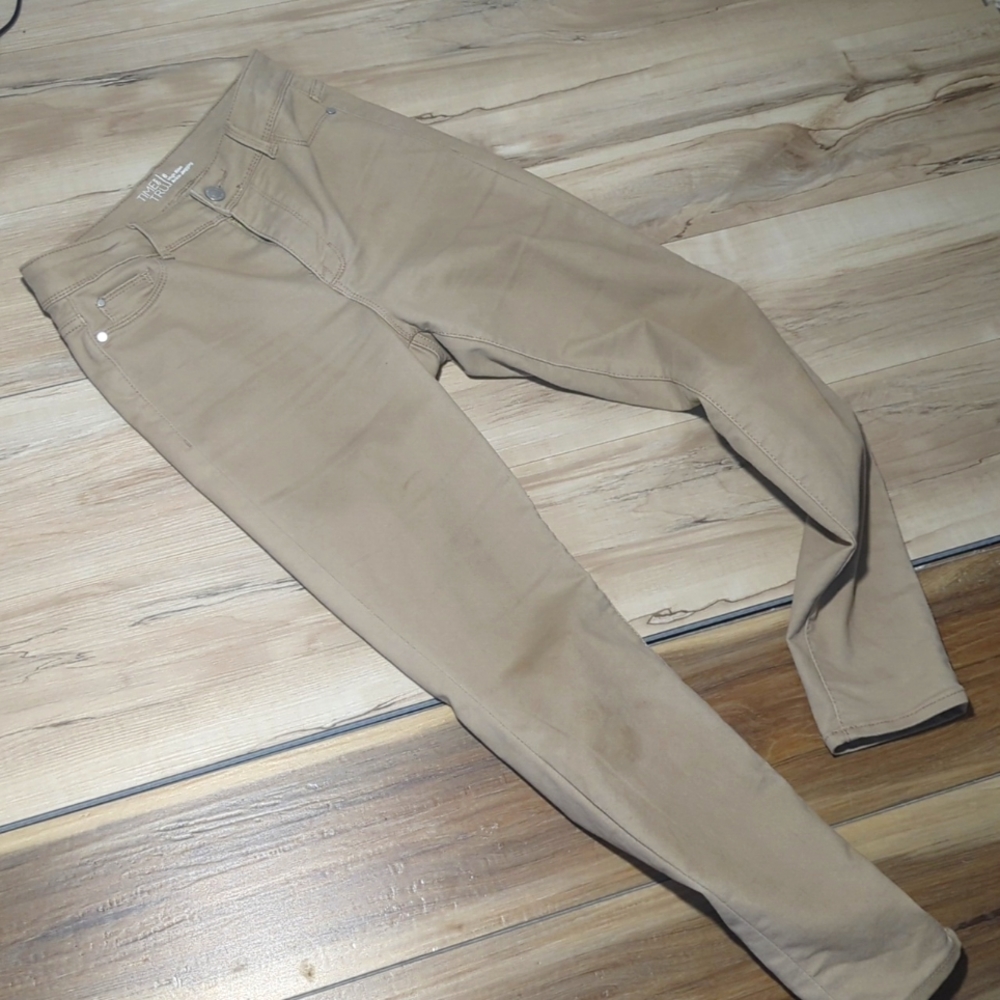 Khaki jean jegging